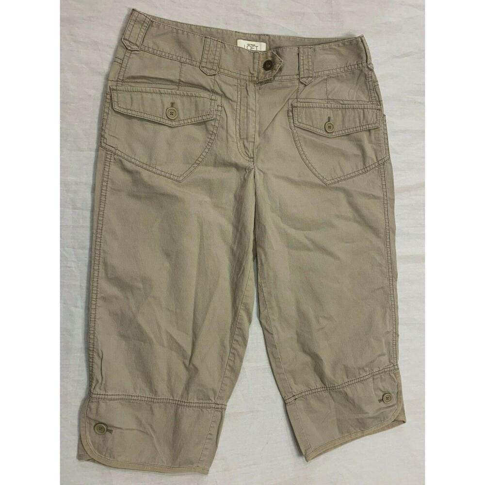 ANN TAYLOR LOFT WOMENS CAPRIS  100% COTTON SIZE 6
